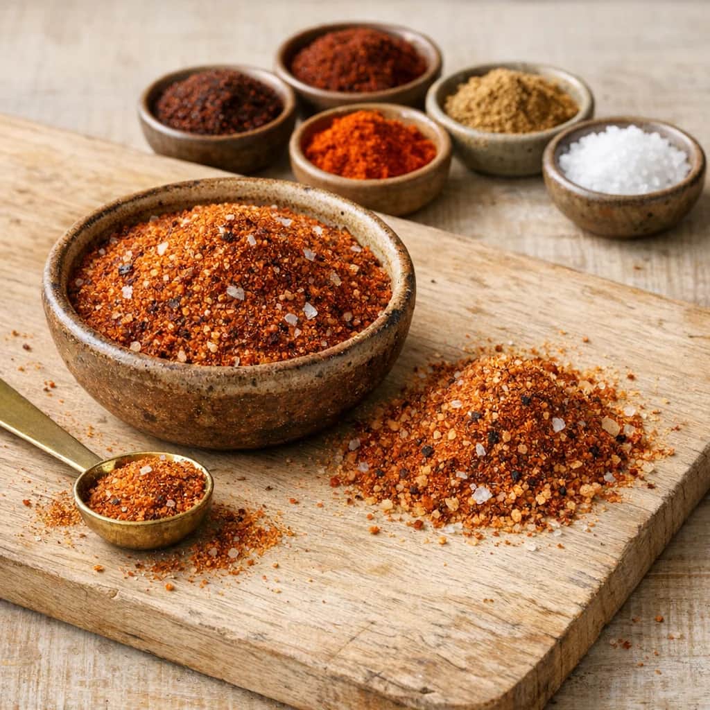 Fajita Seasoning - This simple homemade fajita seasoning can be used in place of a store-bought packet, and it takes only 5 minutes to make! Your chicken or beef fajitas will taste amazing!