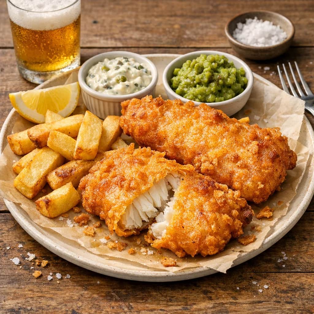 Homemade Final Boss Fish & Chips Batter - Finally nailed the ultimate fish batter! This recipe delivers a super crispy, light, and airy crust with excellent adhesion and a beautiful golden color. It stays crunchy far longer than regular pub batter.